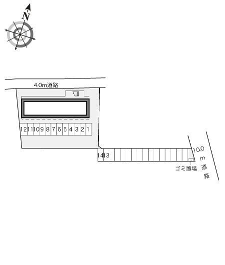 フリージア(17515)の駐車配置図