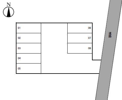 福島パーキングの駐車配置図