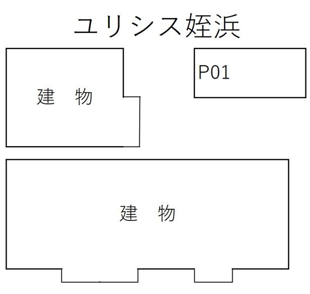 ユリシス姪浜の駐車配置図