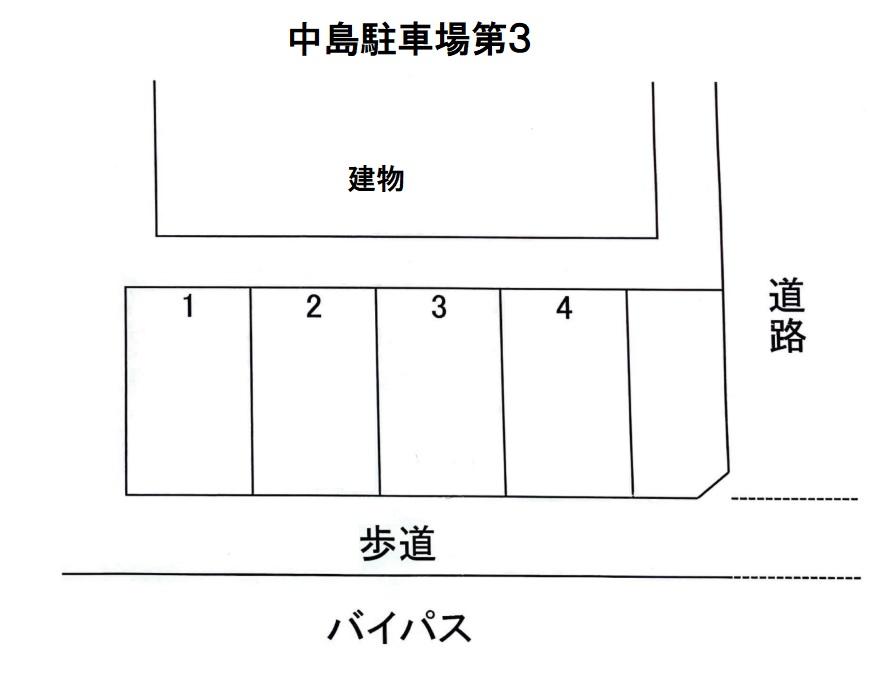 中島駐車場第3の駐車配置図