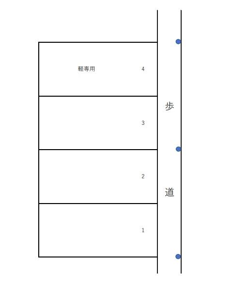 栄町4丁目駐車場の駐車配置図