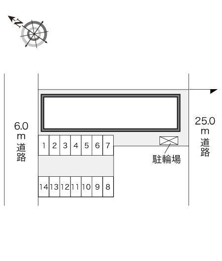 逢坂(23694)の駐車配置図