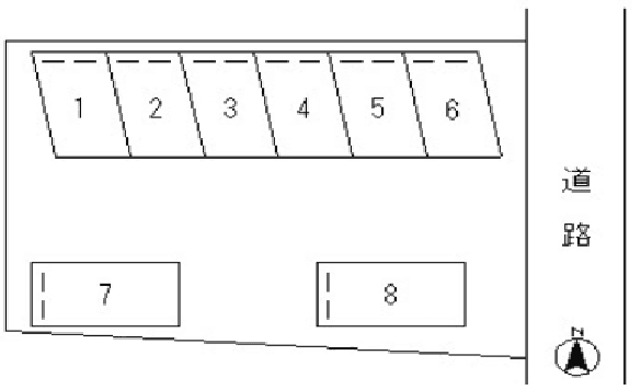 諏訪町(星野)月極駐車場の駐車配置図