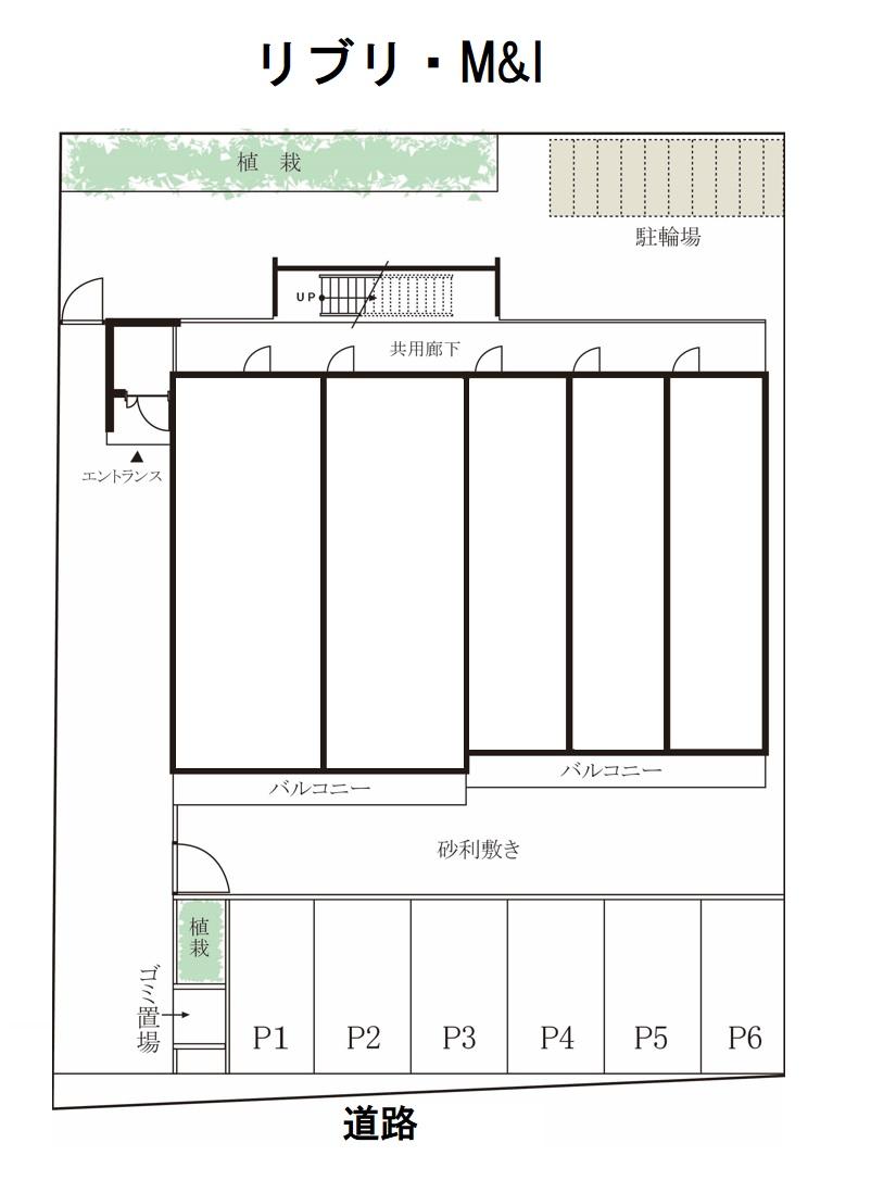 リブリ・M&Iの駐車配置図