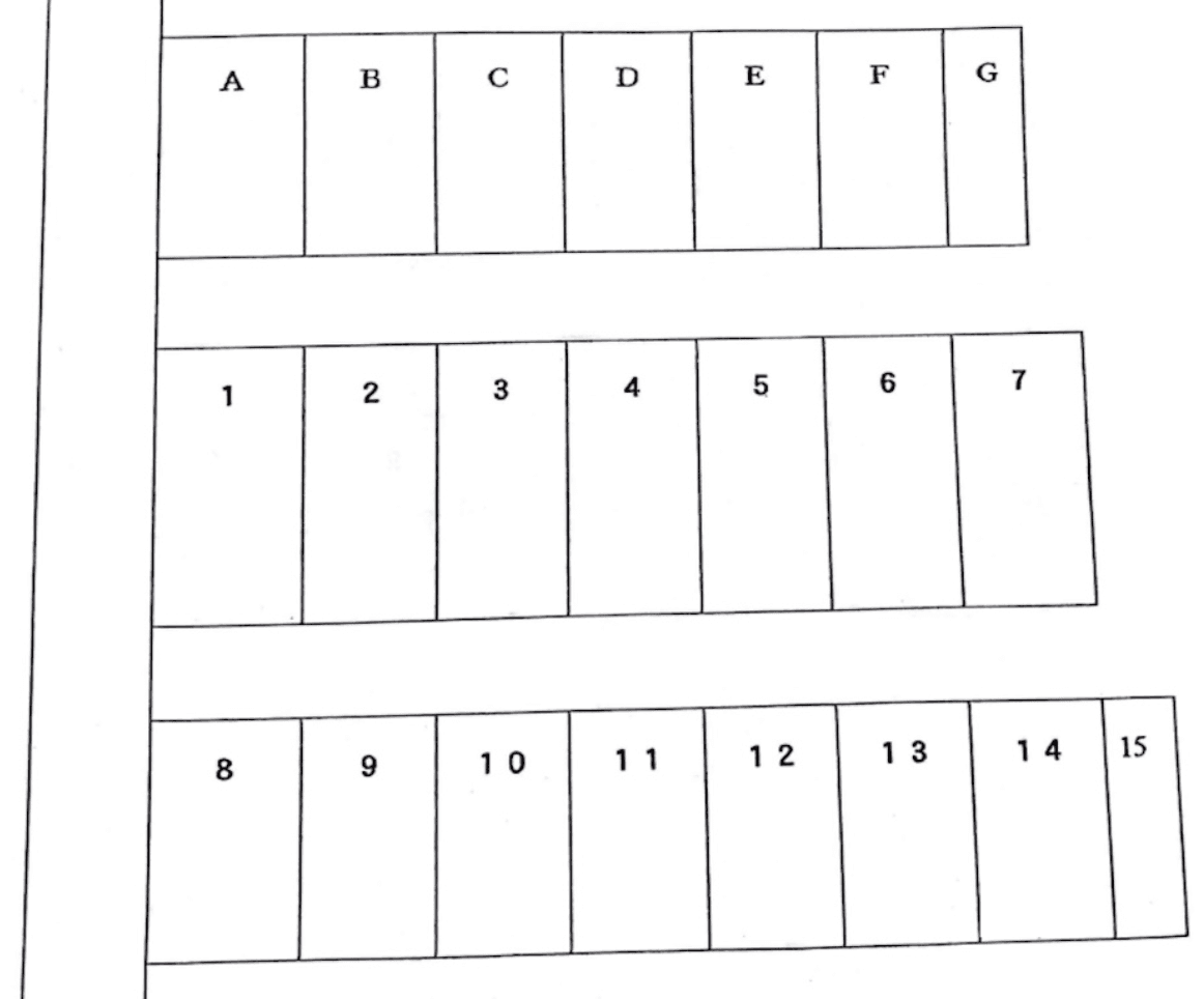 広沢1丁目 鈴木Pの駐車配置図