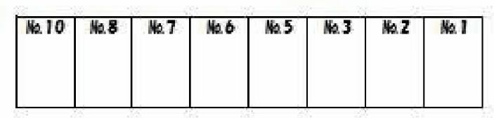 ヒルズパーキングの駐車配置図