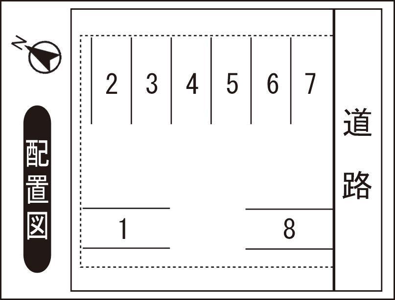 新保1丁目Mパーキングの駐車配置図
