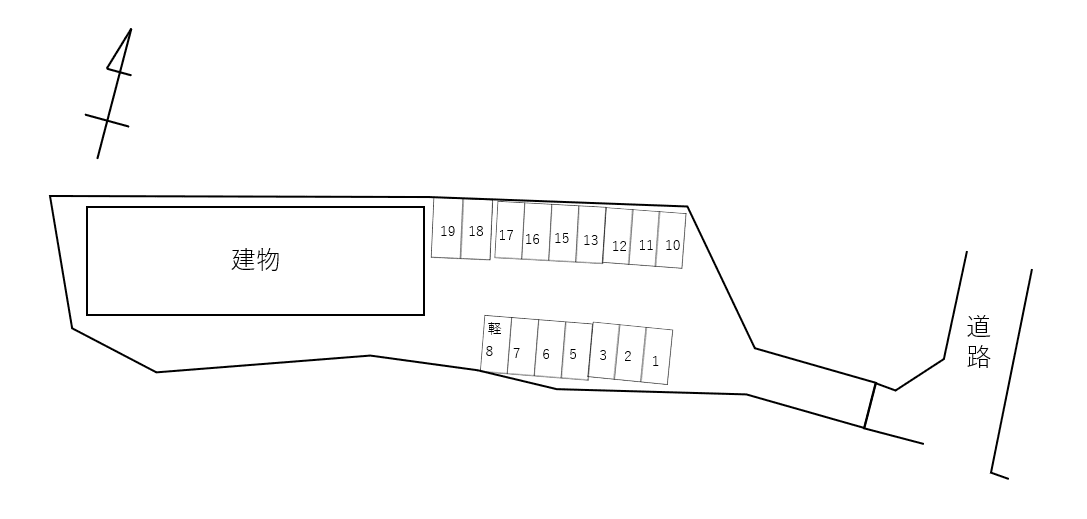 Ensoleillēの駐車配置図