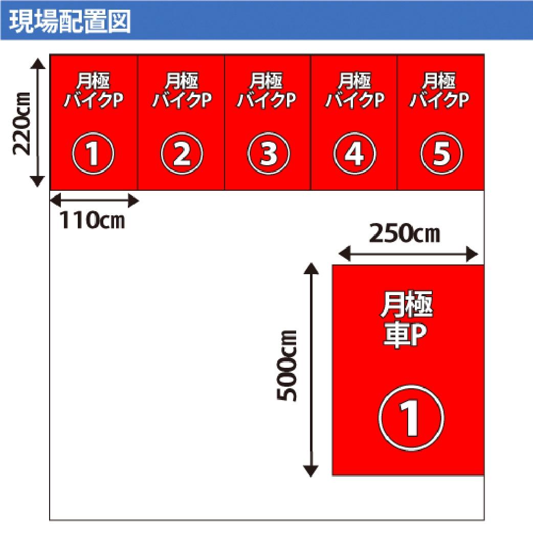 蕨南町駐車場の駐車配置図