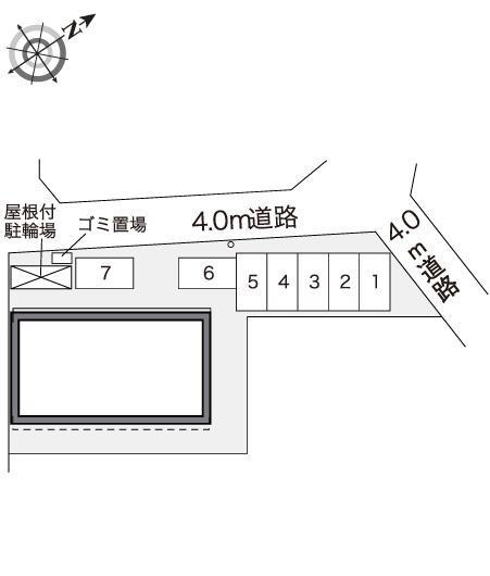 ネレイドⅤ(40469)の駐車配置図