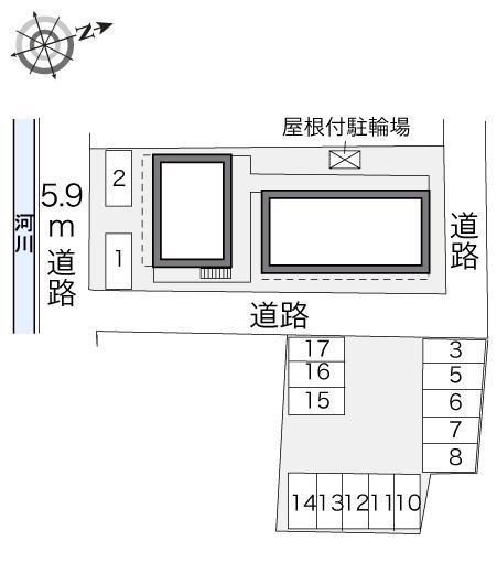 ことぶき(29869) 敷地外駐車場の駐車配置図