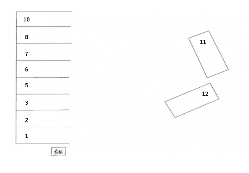 笹下5丁目駐車場の駐車配置図