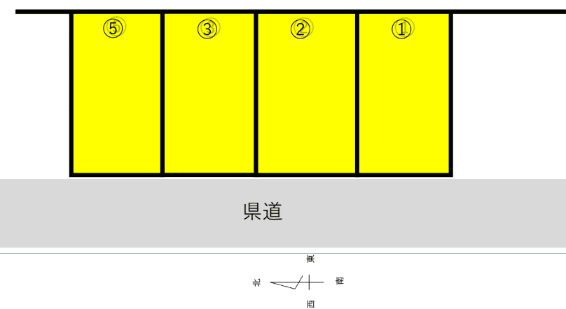 文化月極駐車場の駐車配置図