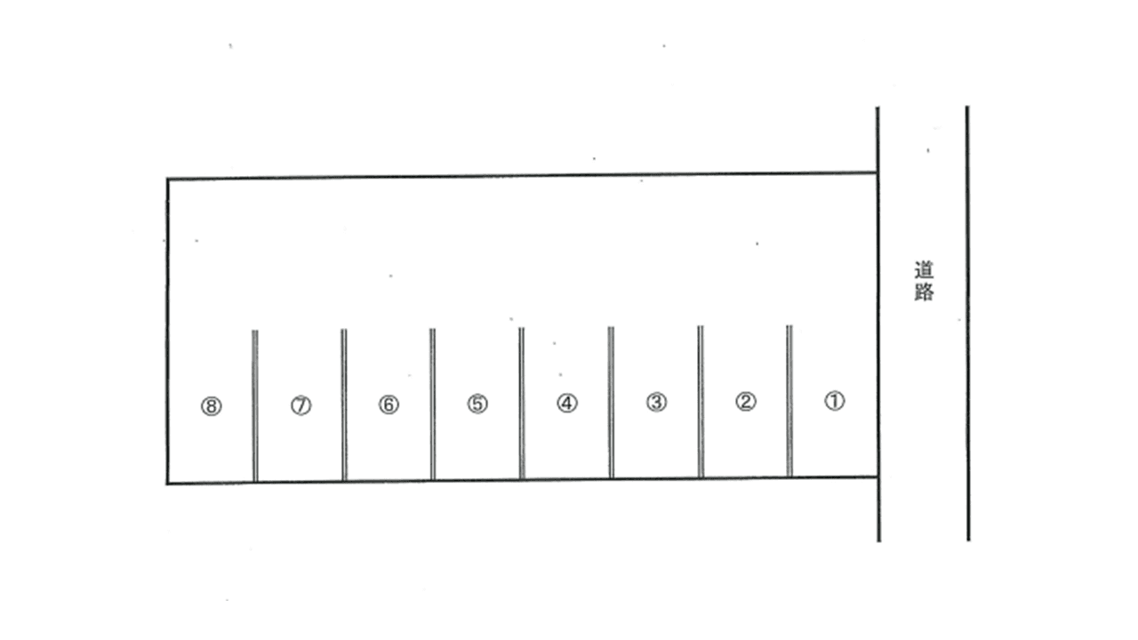御経塚2丁目パーキングの駐車配置図