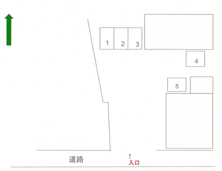 第4荒井パーキングの駐車配置図