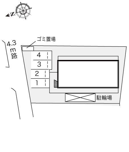 ピーチヴィレッジ(18015)の駐車配置図