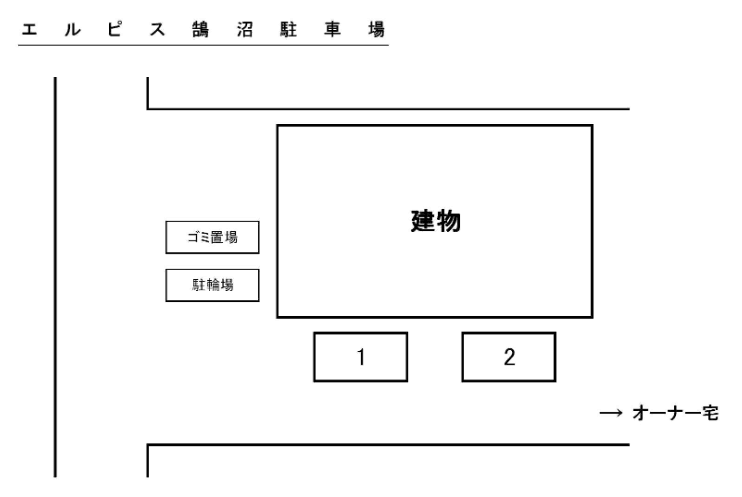 エルピス鵠沼駐車場の駐車配置図