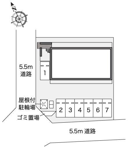 クレセント(45299)の駐車配置図