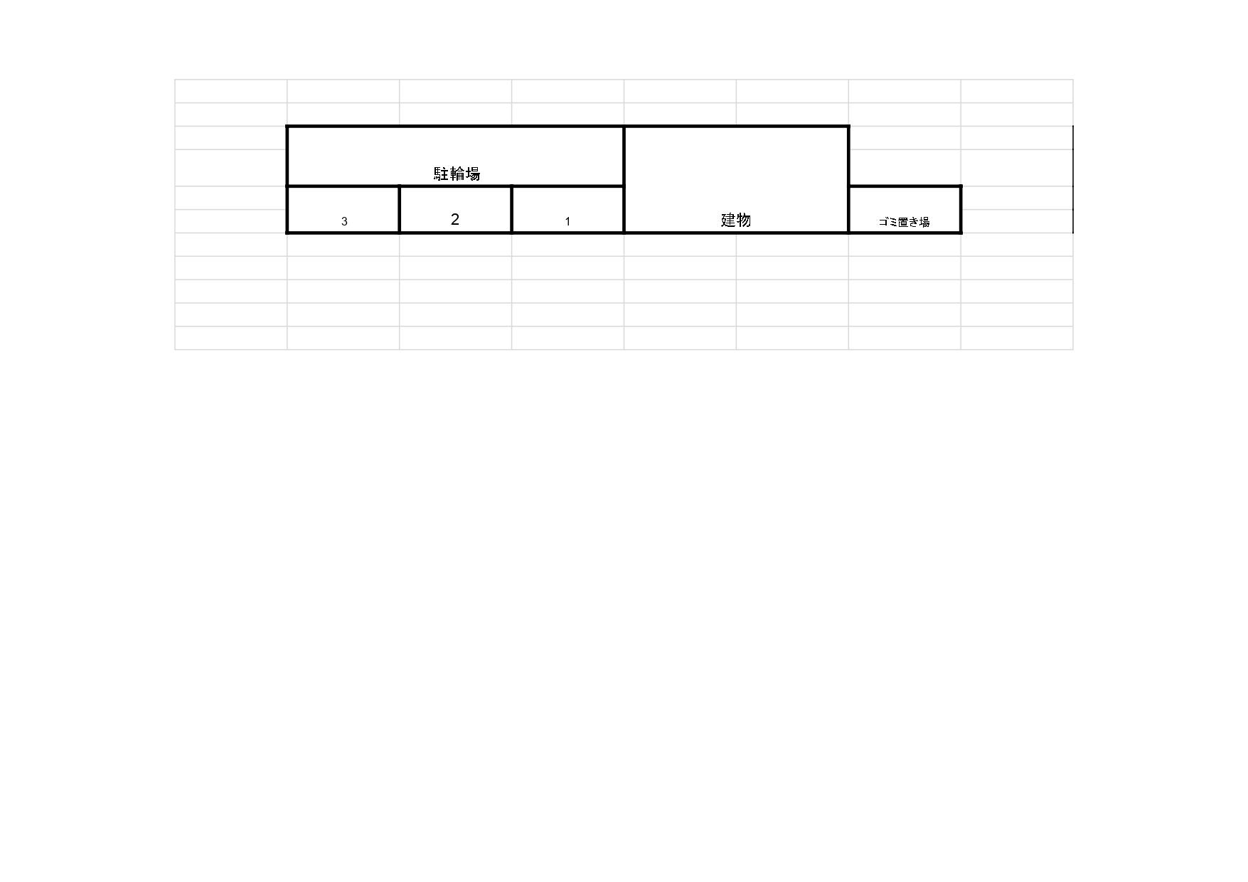 ミルエムの駐車配置図