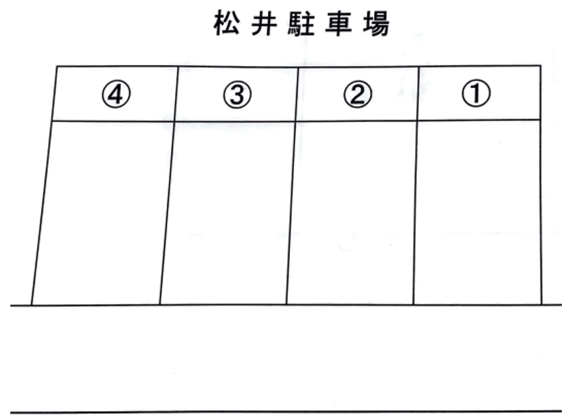 松井駐車場の駐車配置図