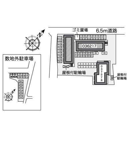 グラシアス(36217)の駐車配置図