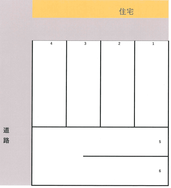 船原駐車場の駐車配置図
