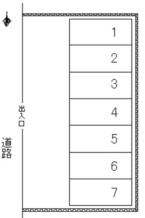 さんけい駐車場の駐車配置図