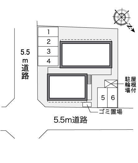 west(35632)の駐車配置図