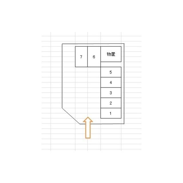 KT駐車場の駐車配置図