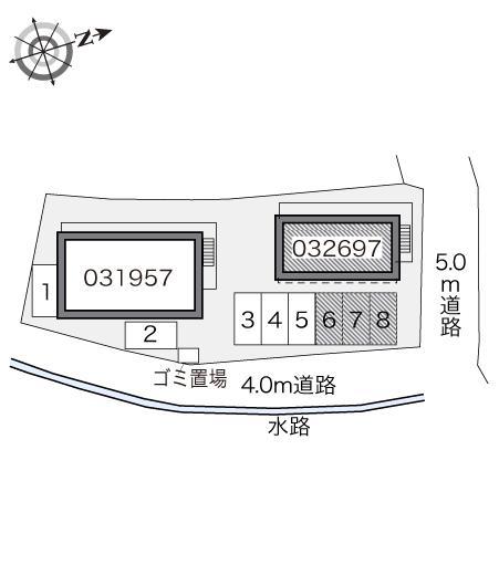 ヴィラージュⅡ(32697)の駐車配置図