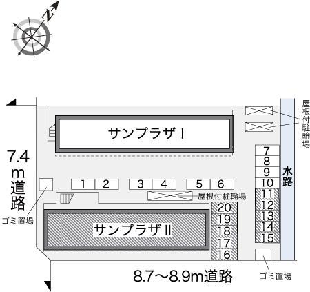 サンプラザⅡ(21772)の駐車配置図