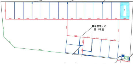 新居町駅前第1の駐車配置図