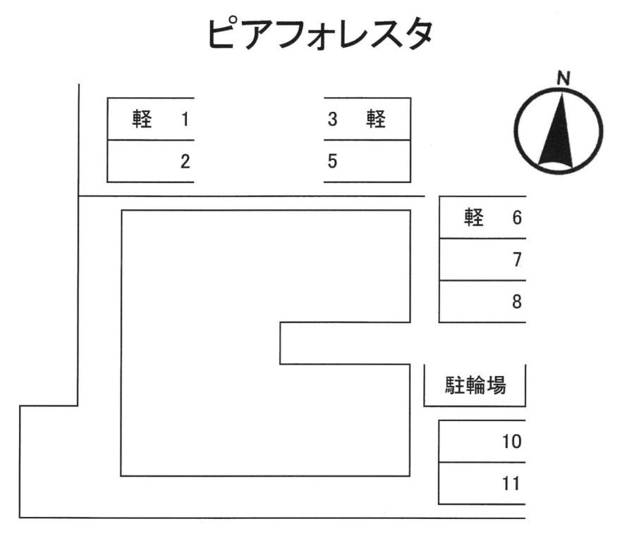 ピアフォレスタの駐車配置図