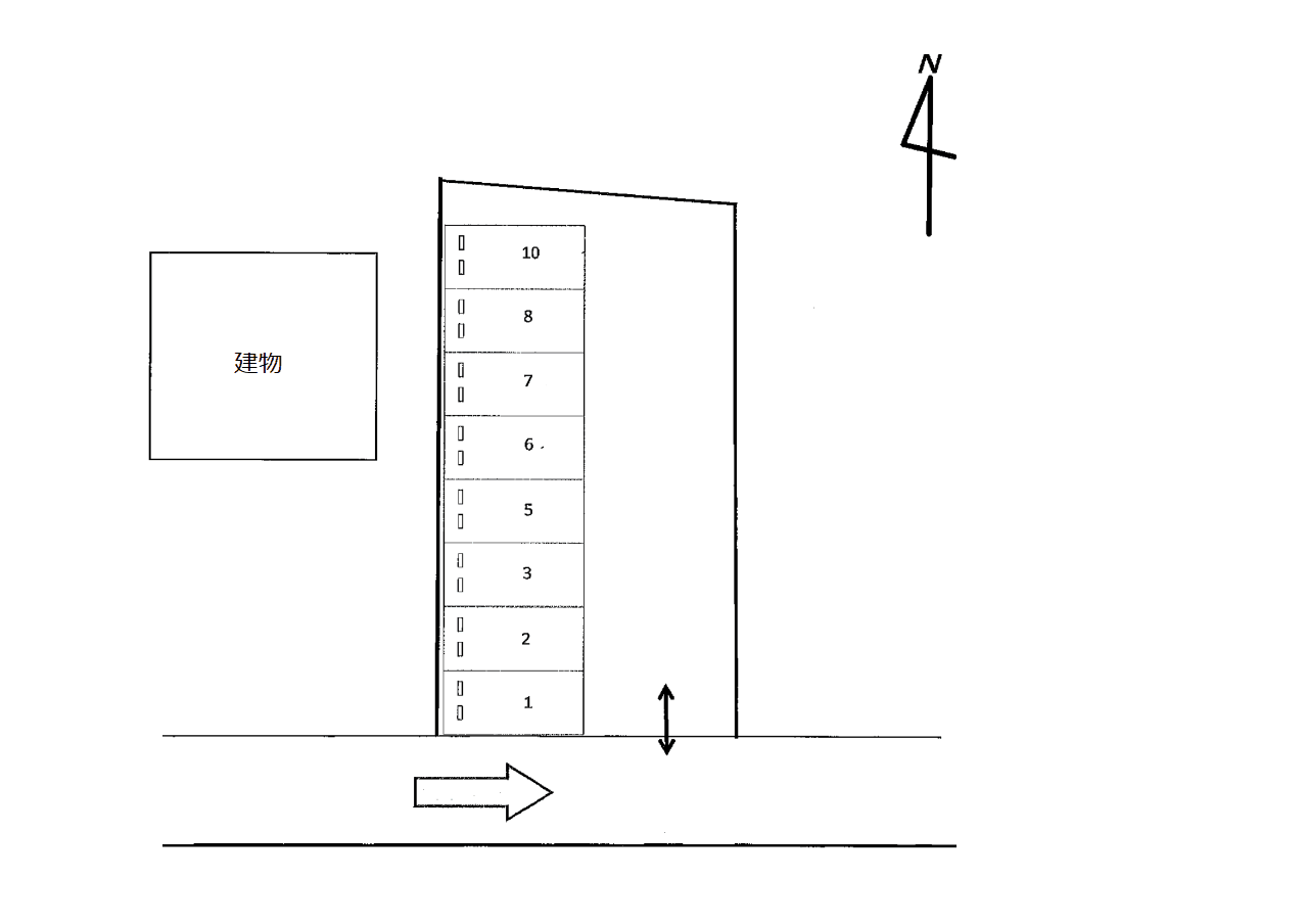 NO.159の駐車配置図