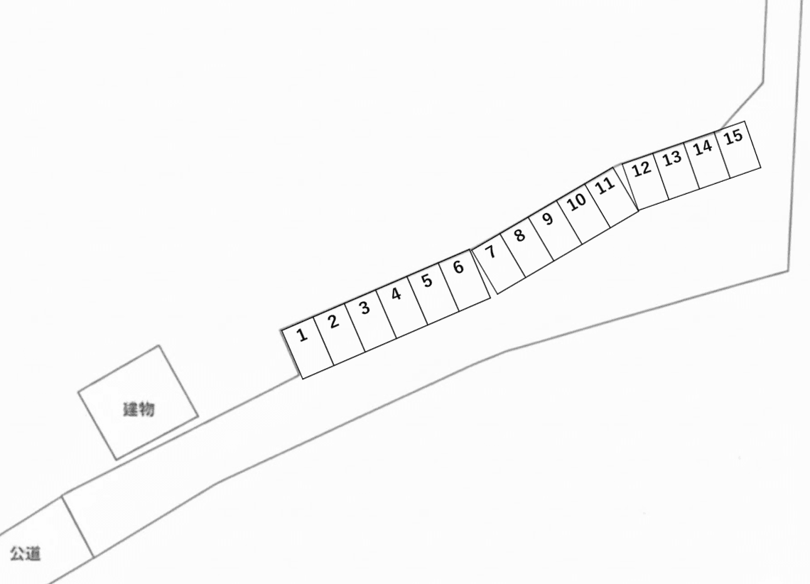 宝塚土地駐車場の駐車配置図