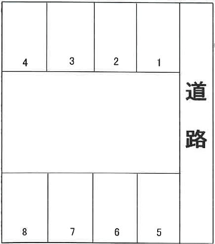 千葉駐車場の駐車配置図