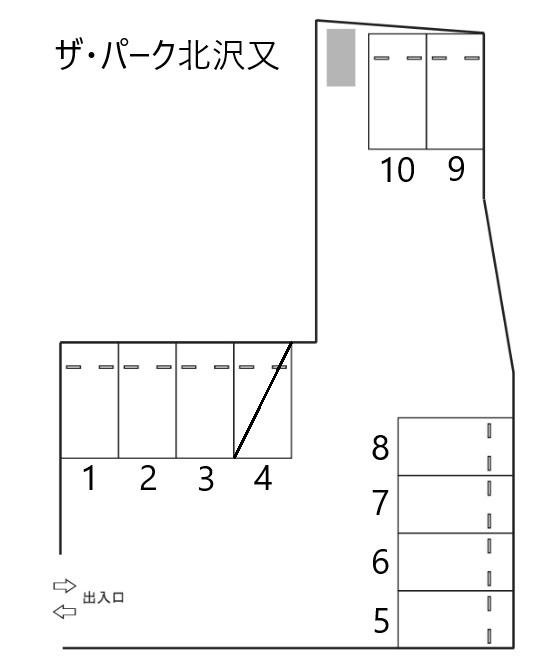 ザ・パーク北沢又の駐車配置図