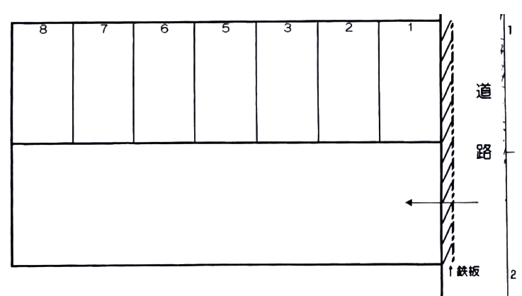 白井パーキングの駐車配置図