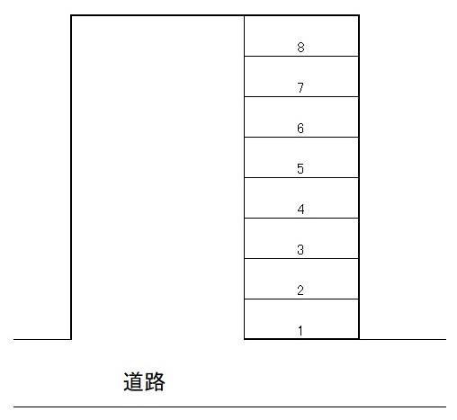 正蓮寺118-7駐車場の駐車配置図