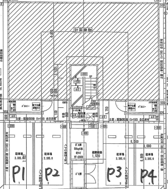 ilusion久留米の駐車配置図
