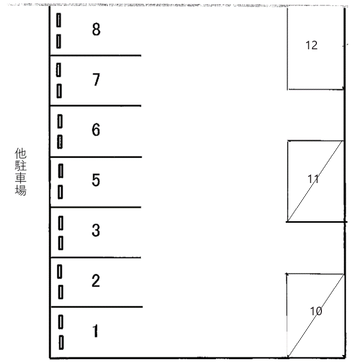 NO.33の駐車配置図