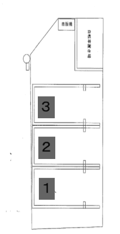 東日暮里2丁目駐車場の駐車配置図