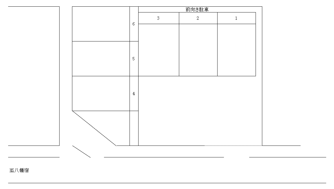 駅前通り駐車場の駐車配置図