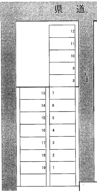 五香3丁目駐車場の駐車配置図