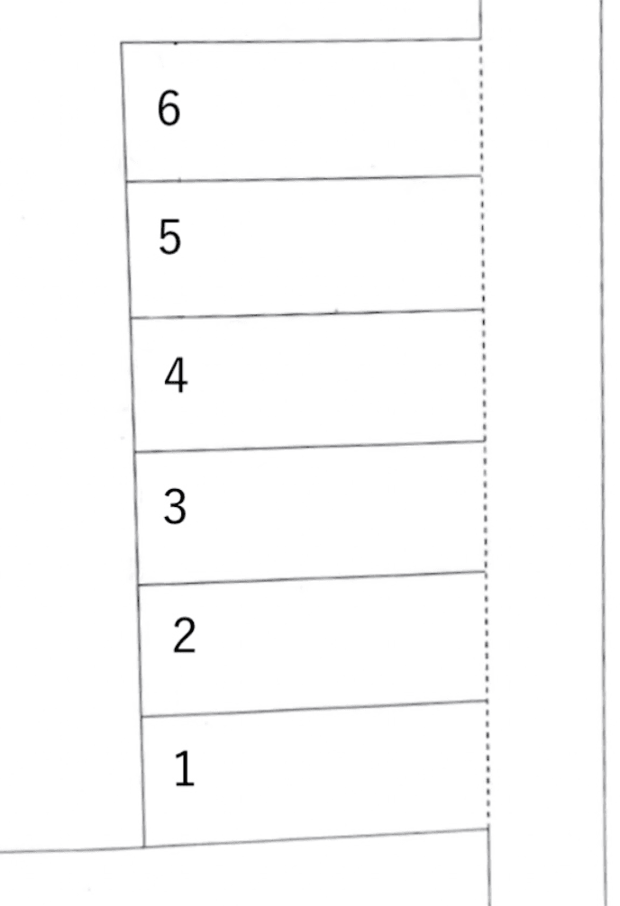 富塚町 神村Pの駐車配置図