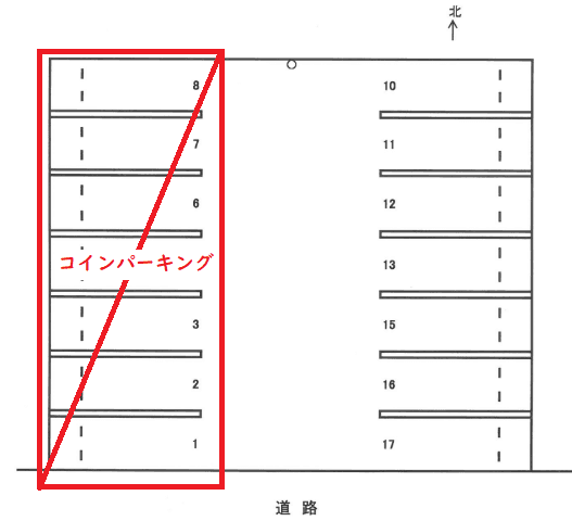 P290の駐車配置図