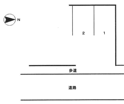 Miraiya駐車場の駐車配置図