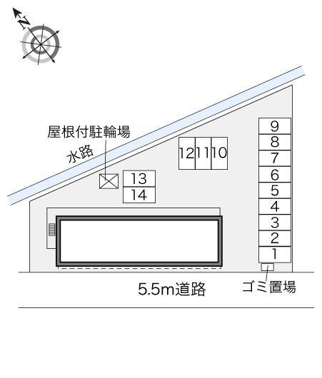 EVOBAMA21(27922)の駐車配置図