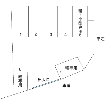 相鉄いずみ中央第一駐車場の駐車配置図