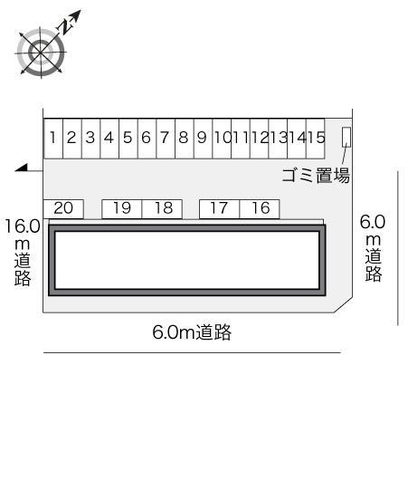 クレール Ⅰ(22903)の駐車配置図